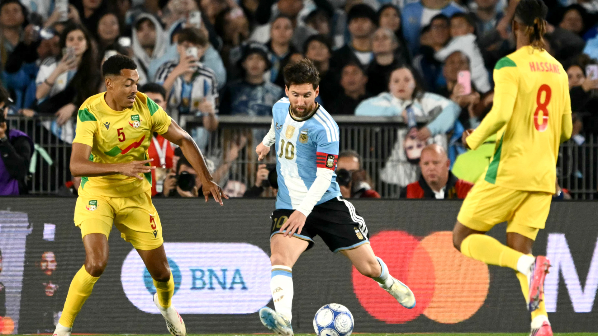 Lionel Messi durante su despedida con la selección de Argentina